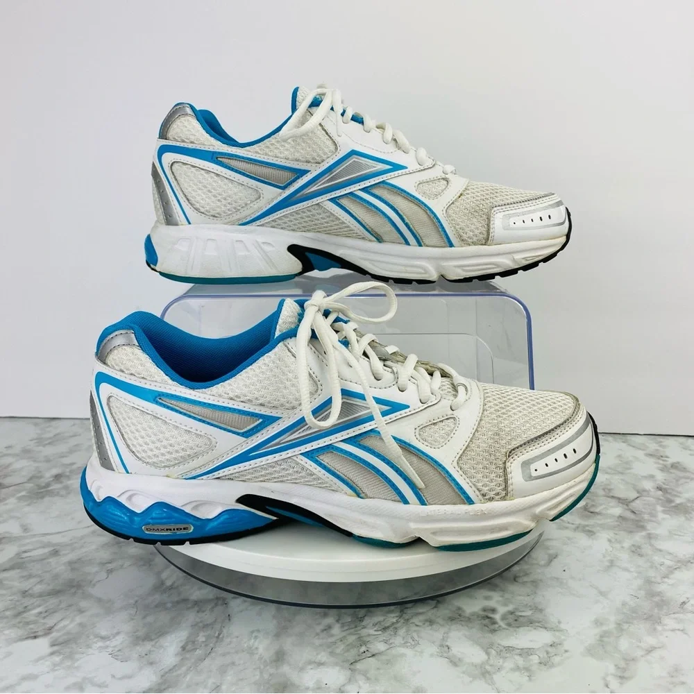 Reebok DMX Ride Sneakers Womens 10 Blue White Athletic‎ Running Shoes 103370662